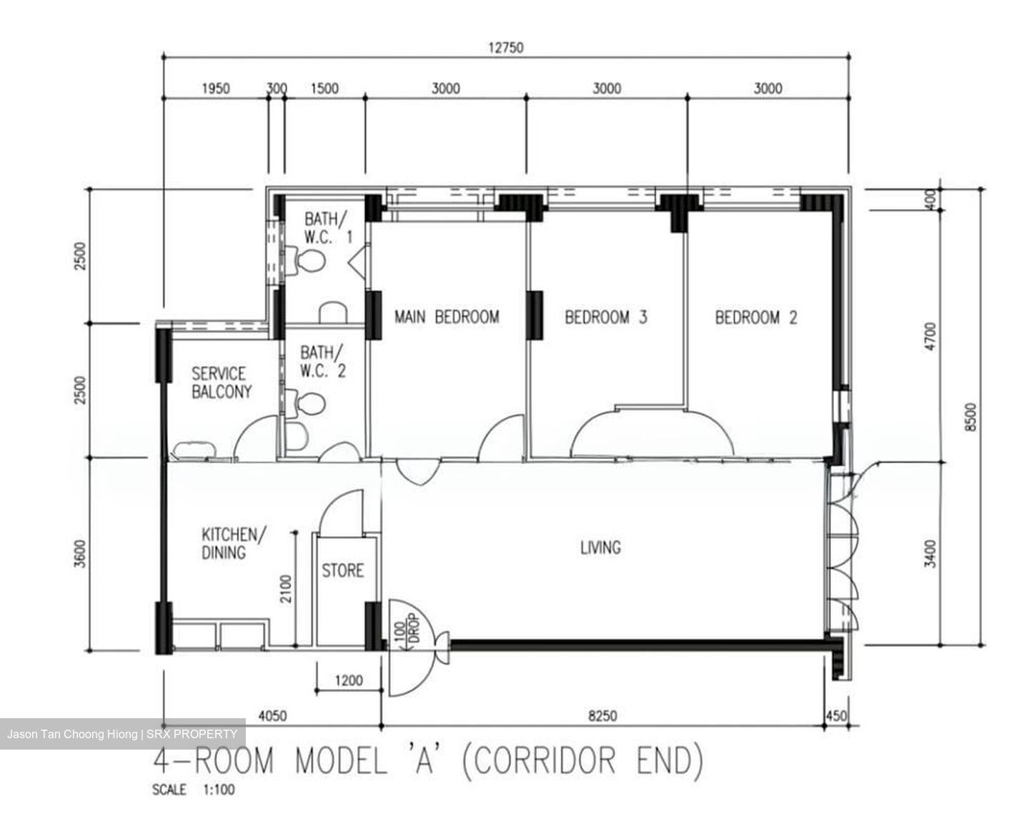 Blk 724 Woodlands Avenue 6 (Woodlands), HDB 4 Rooms #518330021